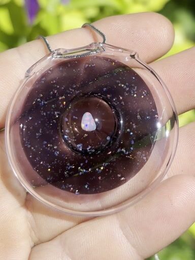 Preview pic of Crushed opal pendant