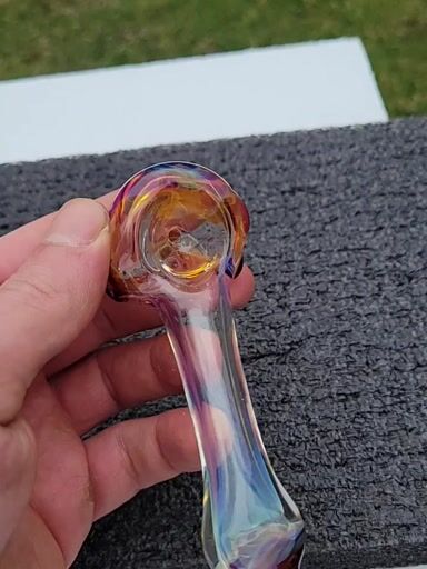 Preview pic of Silver fume and amber purple spoon