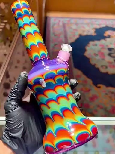 Preview pic of Crowman Glass Rainbow Dotstack