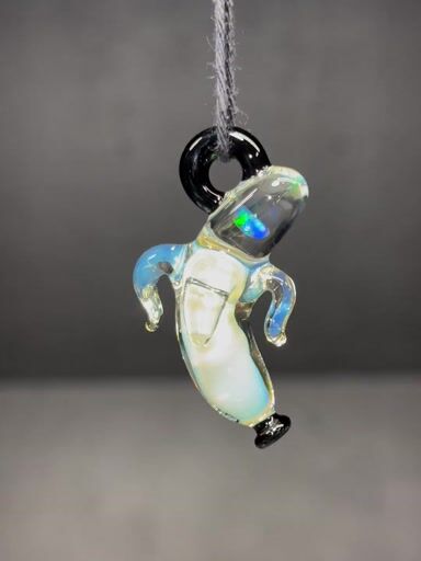 Preview pic of Olive oil/opal banana pendant