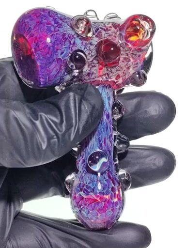 Preview pic of Blown Glass Marble Hammer Pipe