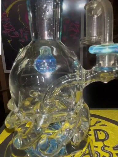 Preview pic of Visionary Glass "Jellyfish" 9‐uptakes 3‐hole Blooper🪼🫧