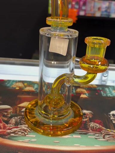 Preview pic of Fat Boy Glass Straight Mushroom Perc Full Color