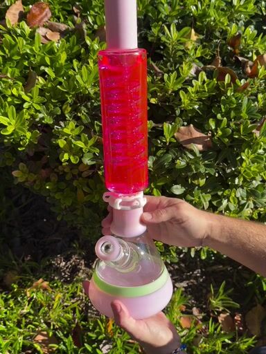 Preview pic of Pink Glycerin 18 Inch Detachable Bong
