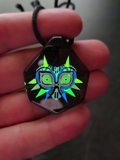 Preview pic of Majora's Mask Layered Glow Pendant