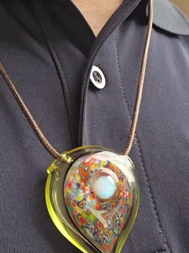 Preview pic of Upgrade Millie pendant Huge Opal (experimental form)
