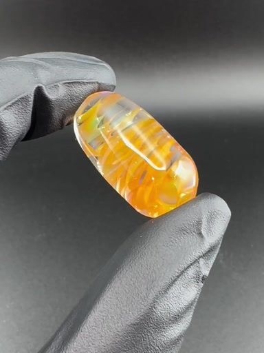 Preview pic of Silver and gold fume spiral pocket stone