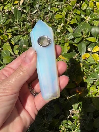Preview pic of Opalite Crystal Hand Pipe