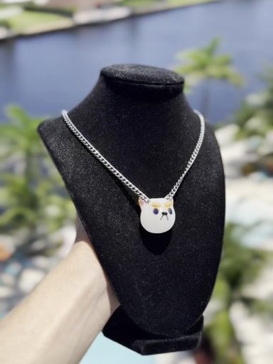 Preview pic of Puppycat Pendant By Jsmart Glass