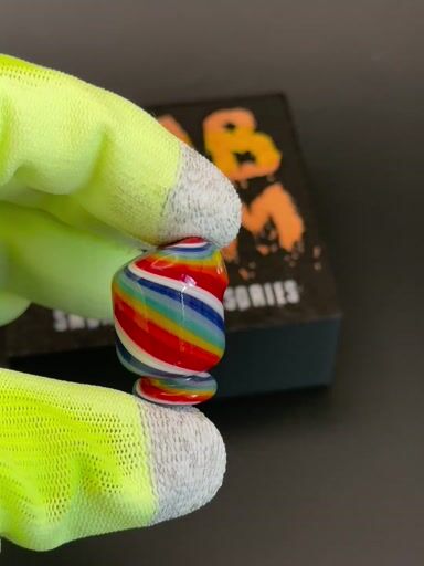 Preview pic of Puffco Pivot Top Spins Pearls Rainbow Flat Top Design