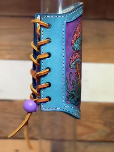 Preview pic of RipGrip-Leather Sleeve for Glass Piece