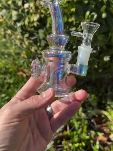 Preview pic of Mini Iridescent Diamond Dab Rig