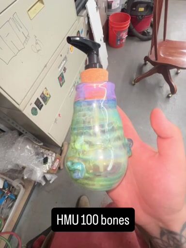 Preview pic of Glass sculpted soap dispenser