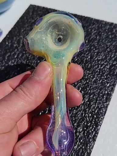 Preview pic of Purple lollipop and silver fumed hammer