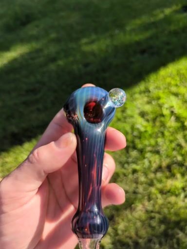 Preview pic of Amber purple line worked spoon