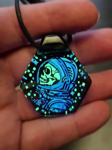 Preview pic of Blue Astronaut Layered Glow Pendant