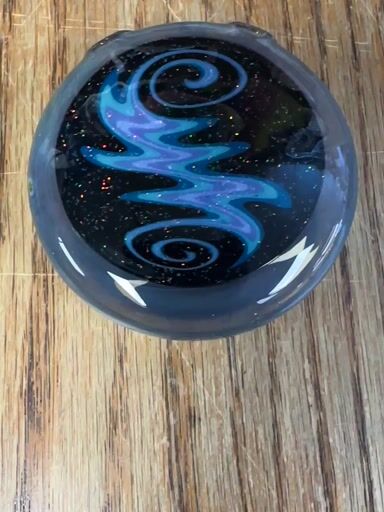 Preview pic of Cody Pline 2016 crushed opal wig wag disc pendant with space tech fumed back brand new old stock