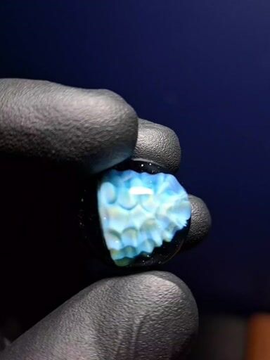 Preview pic of Honeycomb marble with crushed opal