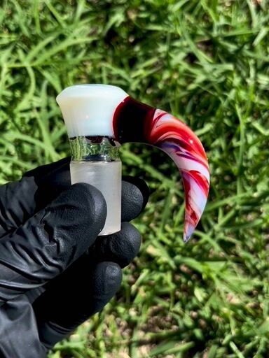 Preview pic of UV Glopal/Red Elvis chaos 18mm slide