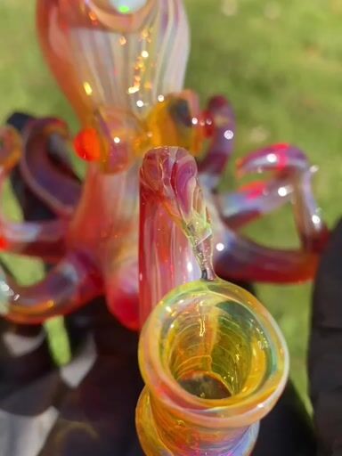 Preview pic of Yellow over Pomegranate Opal Octopus Rig by Izzy