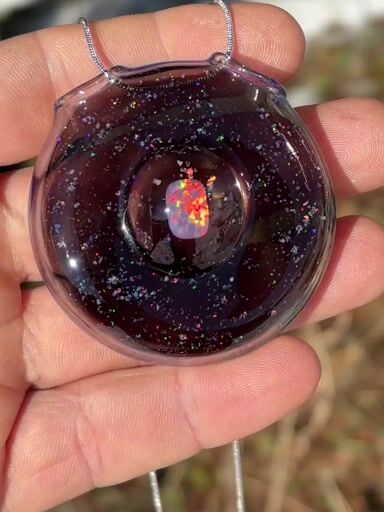 Preview pic of Crushed opal pendant