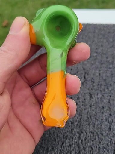 Preview pic of Lava and jade green spoon