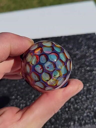 Preview pic of Double amber purple honeycomb cap