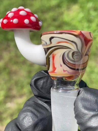 Preview pic of 14mm UV Woodgrain Mushroom Slide by Modified Creations