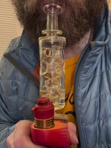 Preview pic of SLATE GLASS STRAIGHT STYLE PEAK ATTACHMENT SLIVER FUMED