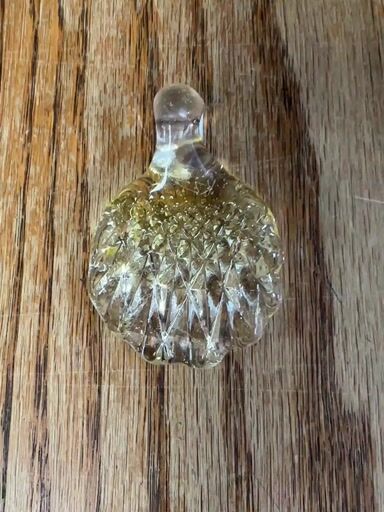 Preview pic of KZG glass 2016 clear x UV Lucy fade to UV orange crush pineapple pendant NOS