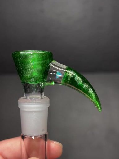 Preview pic of Green stardust 14mm 4 hole slide