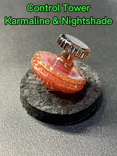 Preview pic of JS Glass Karmaline Nightshade Fumed Control Tower Cap