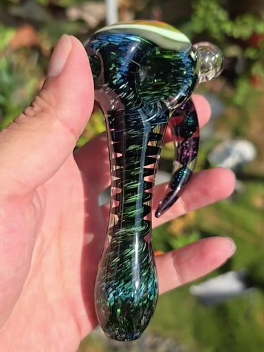 Preview pic of Wig Wag Pipe With Opal And Horn