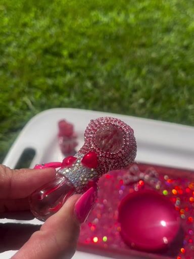 Preview pic of Sparkly Cherry 🍒 Red 4pc Set