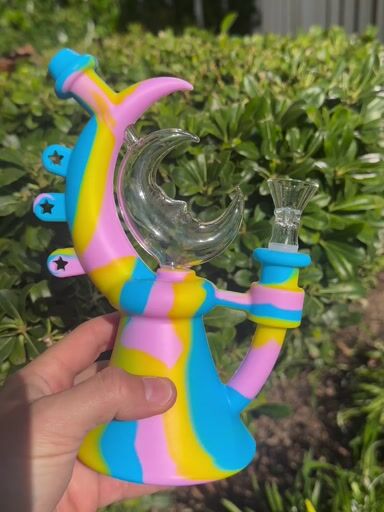 Preview pic of Rainbow Crescent Moon Dab Rig