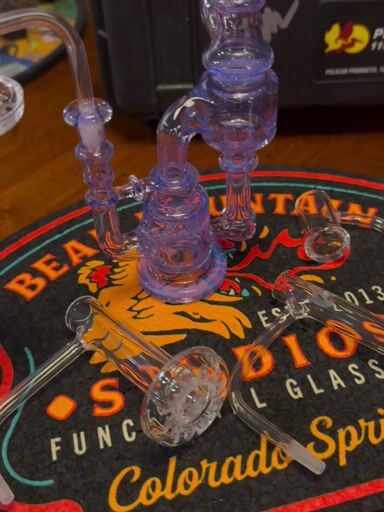 Preview pic of 2024 Bear Mountain Studios / th3ydidit 5mm HJR with custom quartz by Evan Shore and Joel Halen