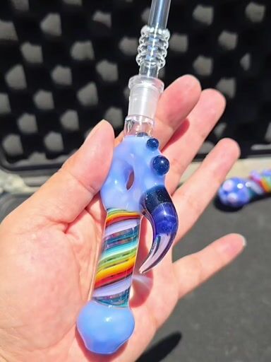 Preview pic of Blue Nectar Collector With Horn 10 mm.