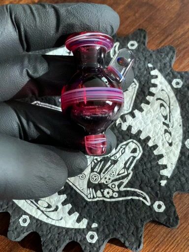 Preview pic of RJWglass Custom Ruby Bubble cap