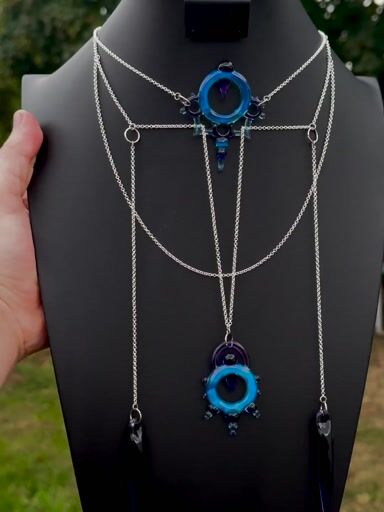 Preview pic of Gothic Grille Layered Neckalce