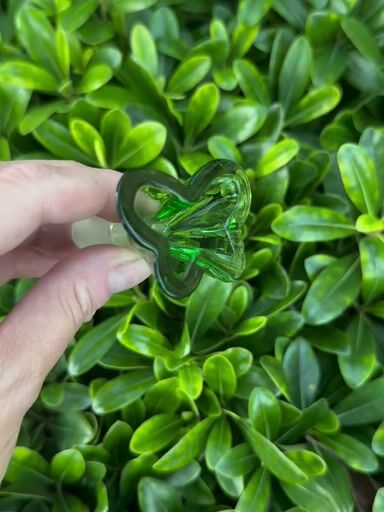 Preview pic of Green Butterfly 14mm Glass Slide/Bowl