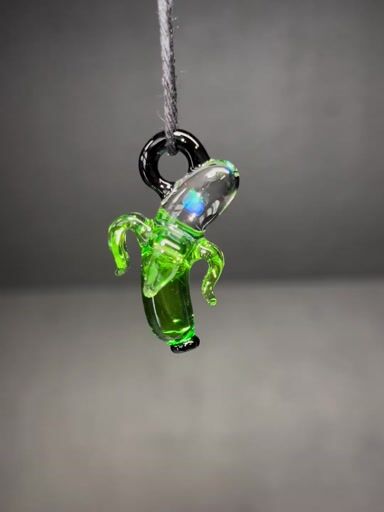 Preview pic of Dippy Glass Limestone/Opal banana pendant