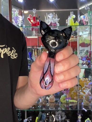 Preview pic of CiCiKittyGlass x Takoda Madrona Heady Kitty Hand Pipe