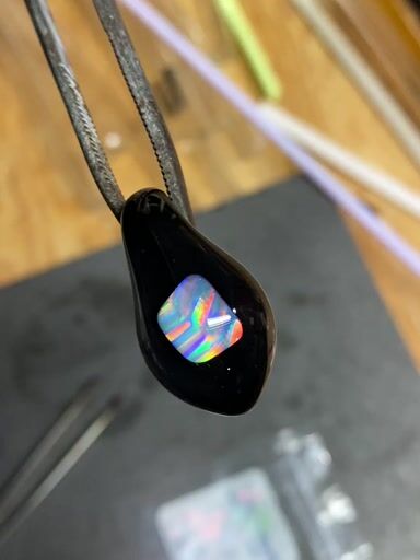 Preview pic of Small Pendant w/ white opal.