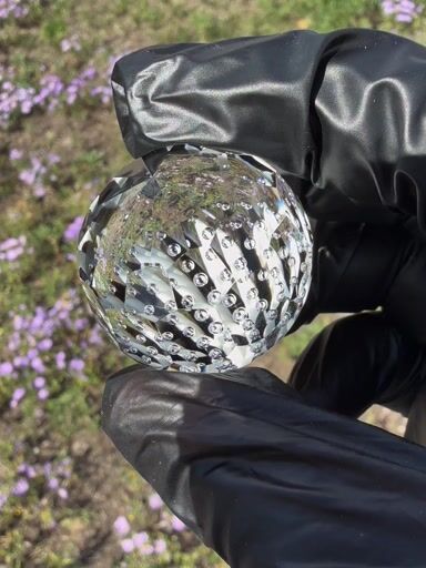Preview pic of Mr Facet Floral Air Trap Faceted Marble