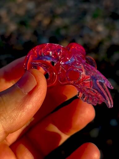 Preview pic of Custom color Ram Skull Pendant/Hanger