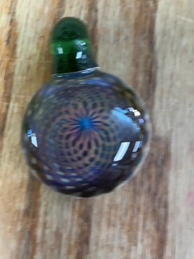 Preview pic of 2015 Rushin glass custom reticello pendant with sturdy stardust bail NOS