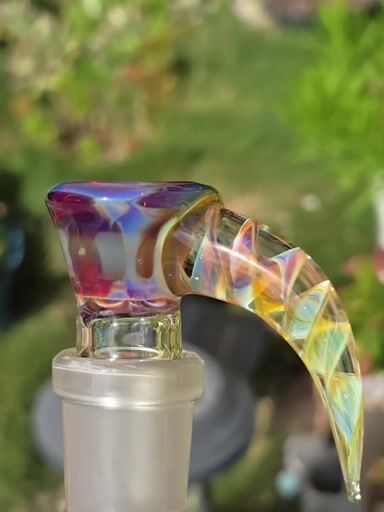 Preview pic of 2k Glass Art 18mm 4 Hole Unground Slide