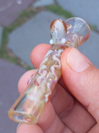 Preview pic of Octopus Chillum Hand Blown, Ships Free