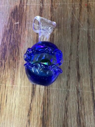 Preview pic of Stabby Joe blue dream clamshell pendant with huge opal chunk in the center Lucy bail new old stock 2016