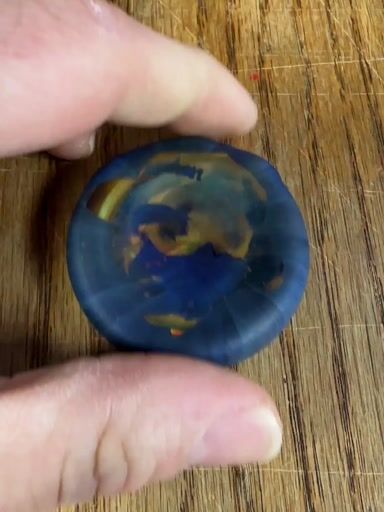 Preview pic of Rushin glass Eazy E sandblasted & 24kt gold fumed disc pendant 2016 brand new old stock